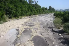 Río en estado de sequía